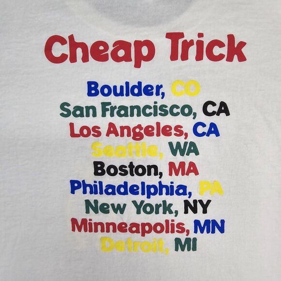 Vintage Cheap Trick Shirt XL 1998 Tour Rock Band Tee 90s Vtg - Picture 7 of 8